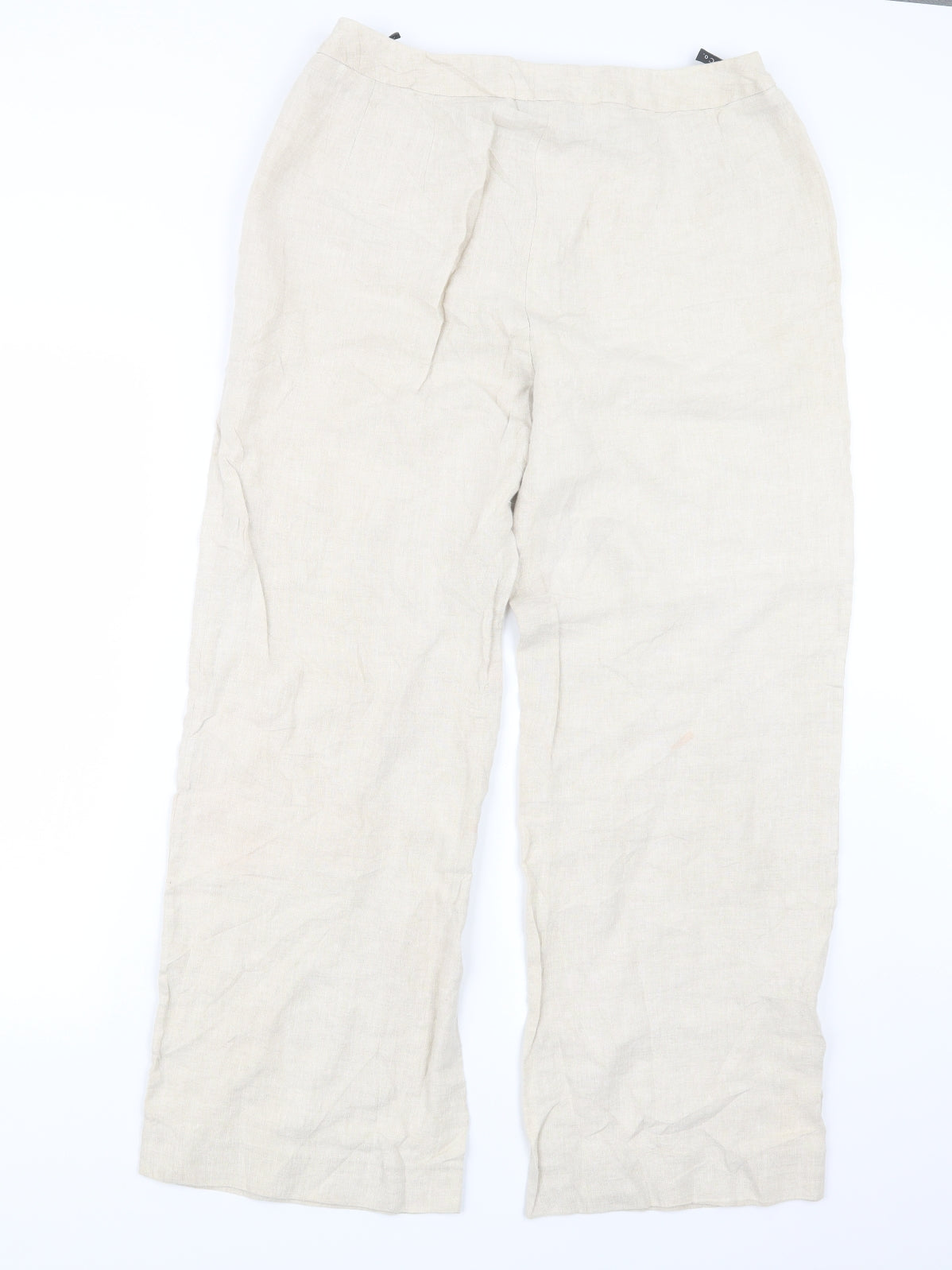 Alex & Co. Womens Beige   Trousers  Size 14 L27.5 in