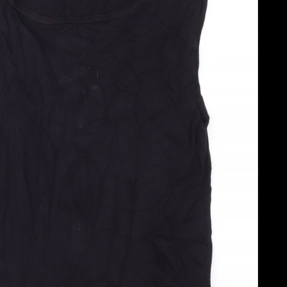 Veronica Maine Womens Purple Floral  Basic Tank Size S