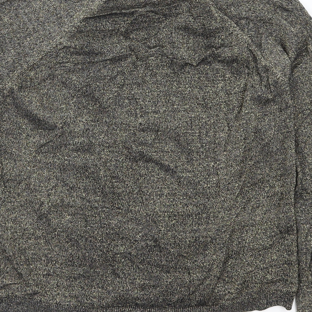 Preworn Womens Gold  Knit Cardigan Jumper Size S