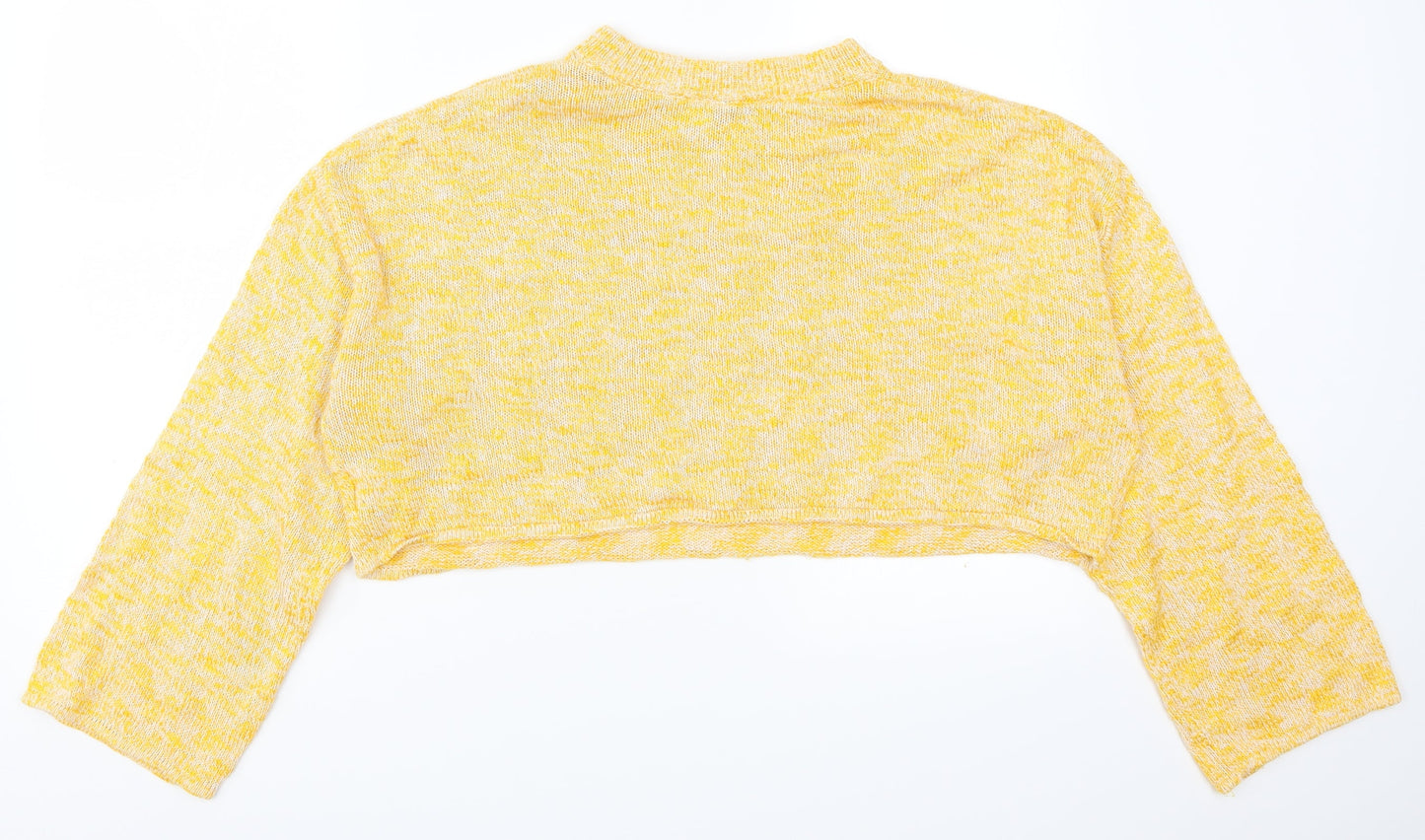 H&M Womens Yellow  Knit Pullover Jumper Size L