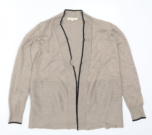 Retrology Womens Brown  Rayon Cardigan Jumper Size S