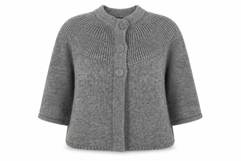 Debenhams Womens Grey  Knit Cardigan Jumper Size 10
