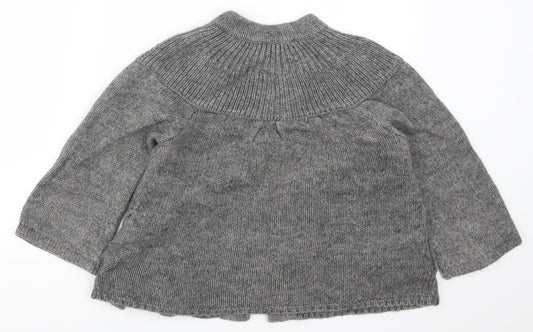 Debenhams Womens Grey  Knit Cardigan Jumper Size 10