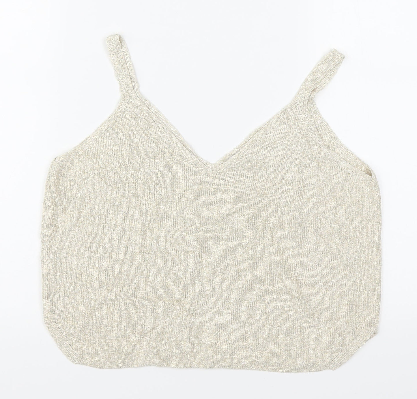Mango Womens Beige   Basic Tank Size S
