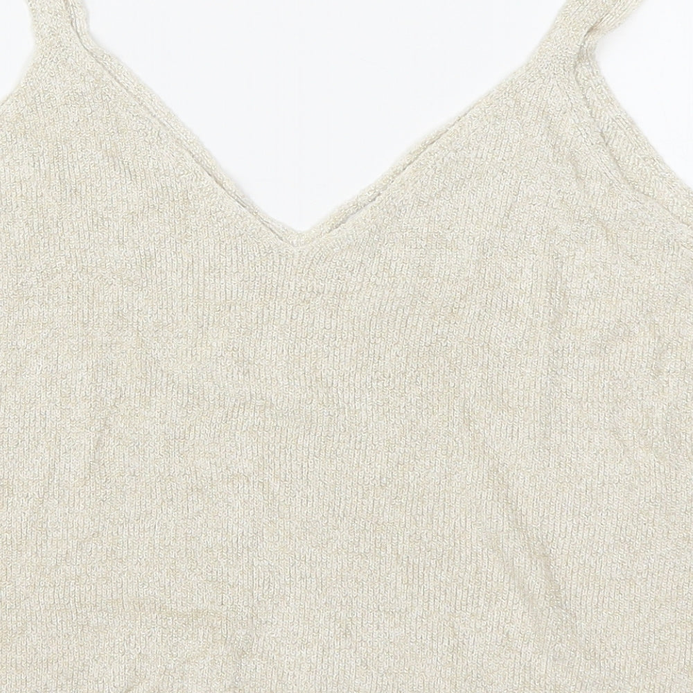 Mango Womens Beige   Basic Tank Size S