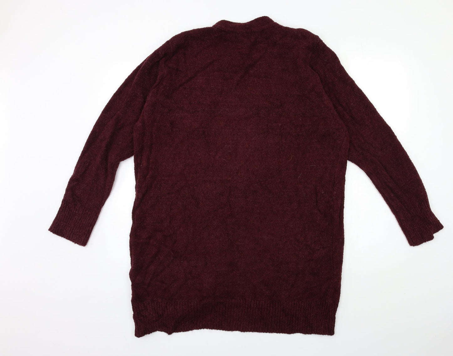 Original Womens Red  Knit Cardigan Jumper Size M