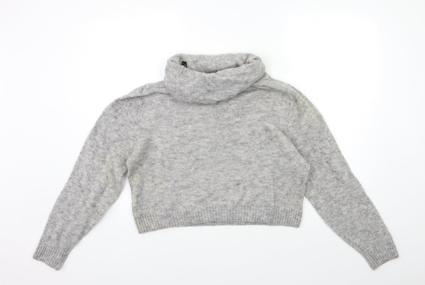 H&M Womens Grey  Knit Pullover Jumper Size XS