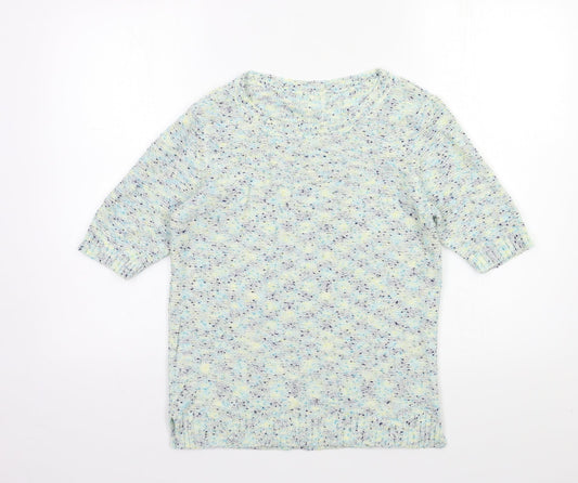 M&Co Womens Blue  Knit Pullover Jumper Size 10