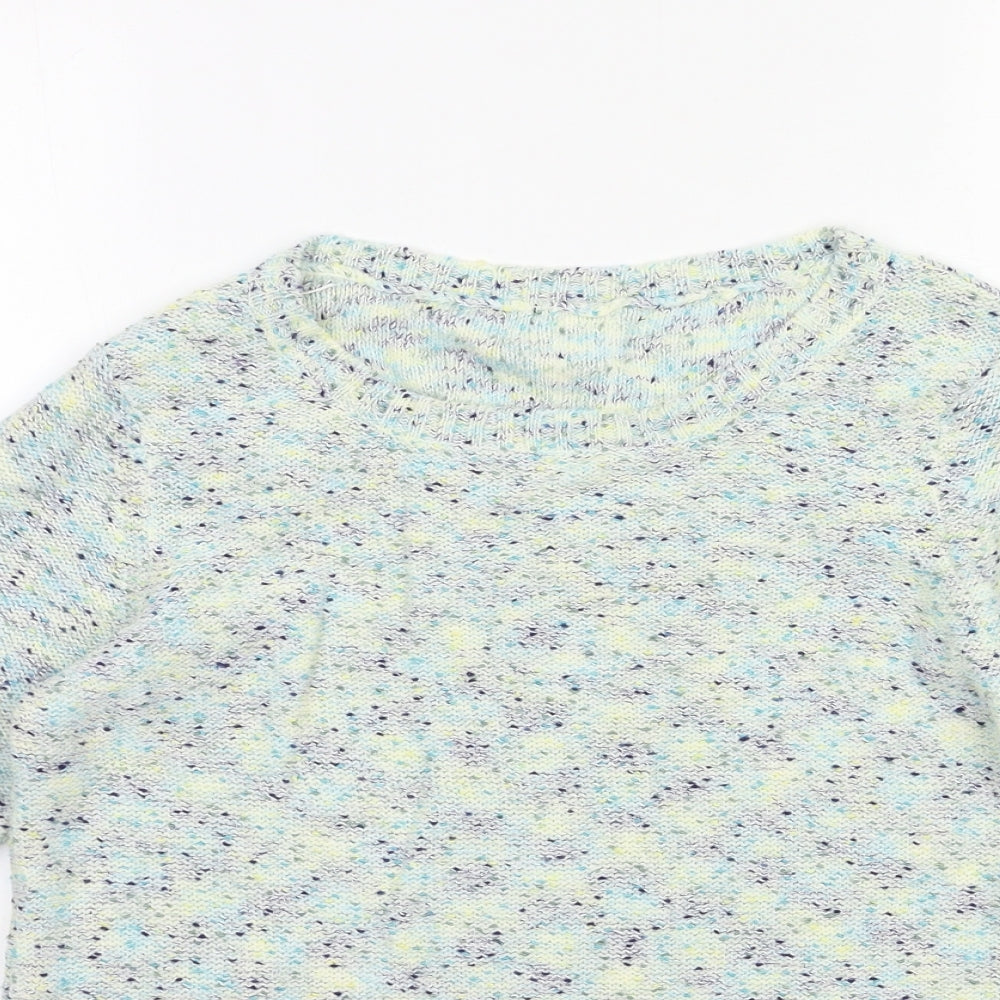 M&Co Womens Blue  Knit Pullover Jumper Size 10
