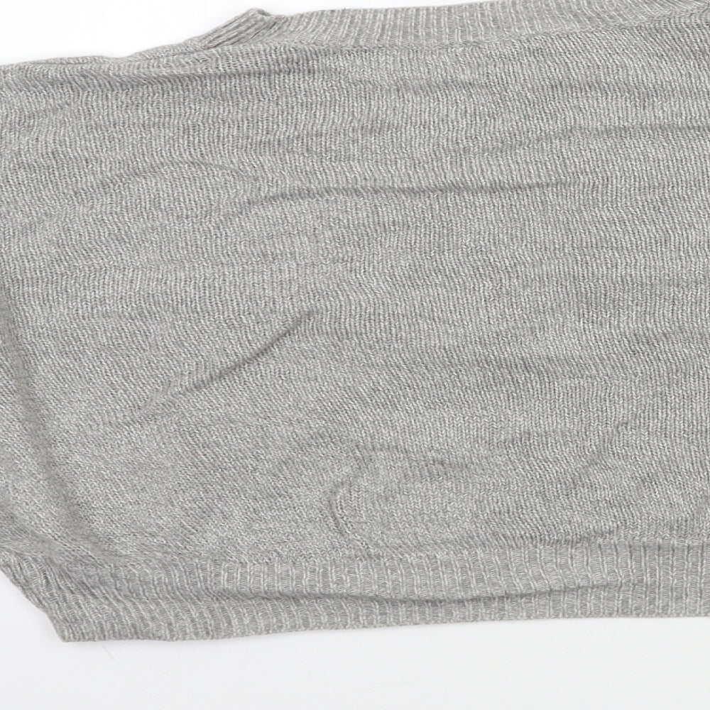 H&M Womens Grey  Knit Pullover Jumper Size S