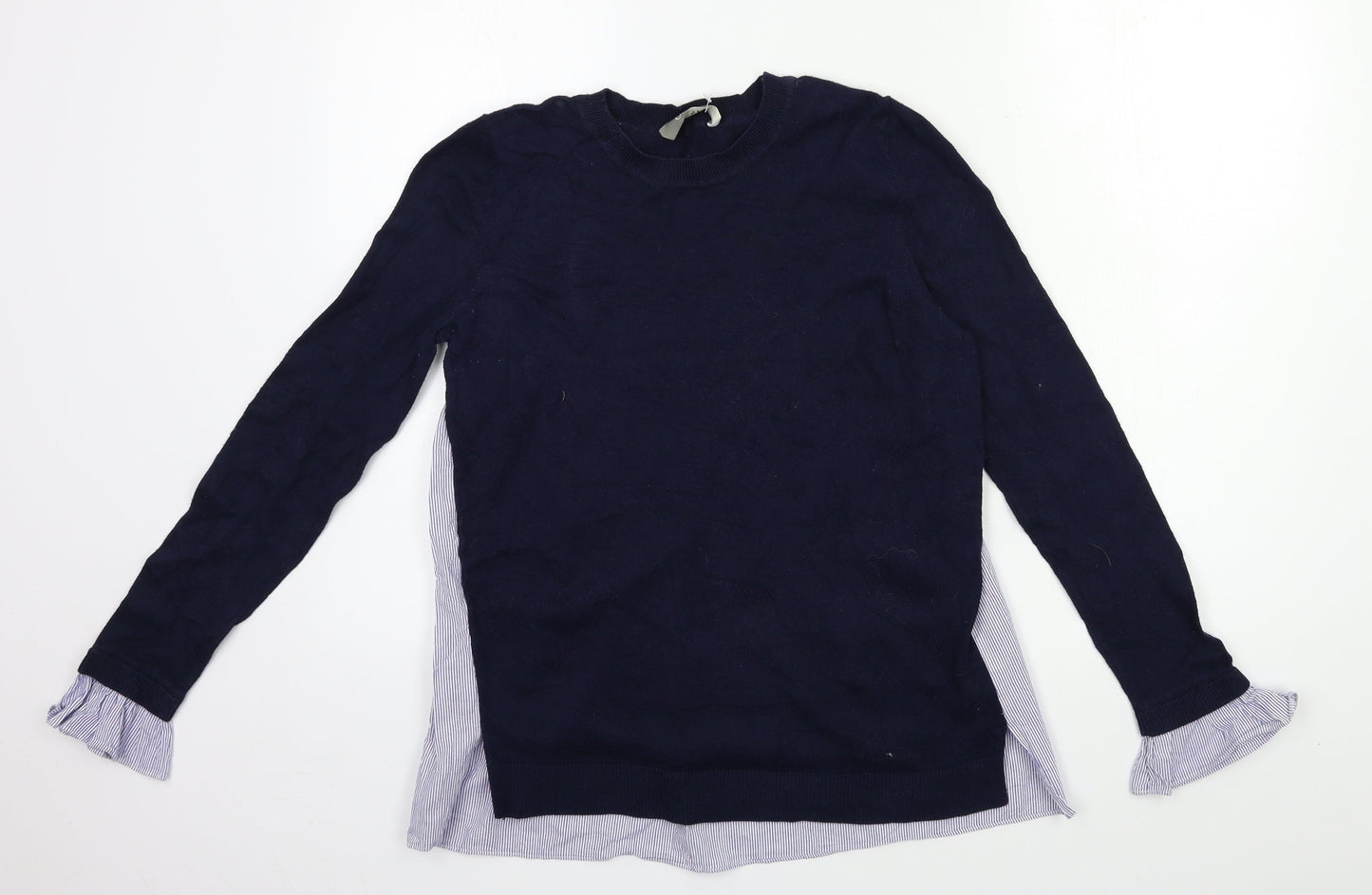 Oasis Womens Blue  Knit Pullover Jumper Size S