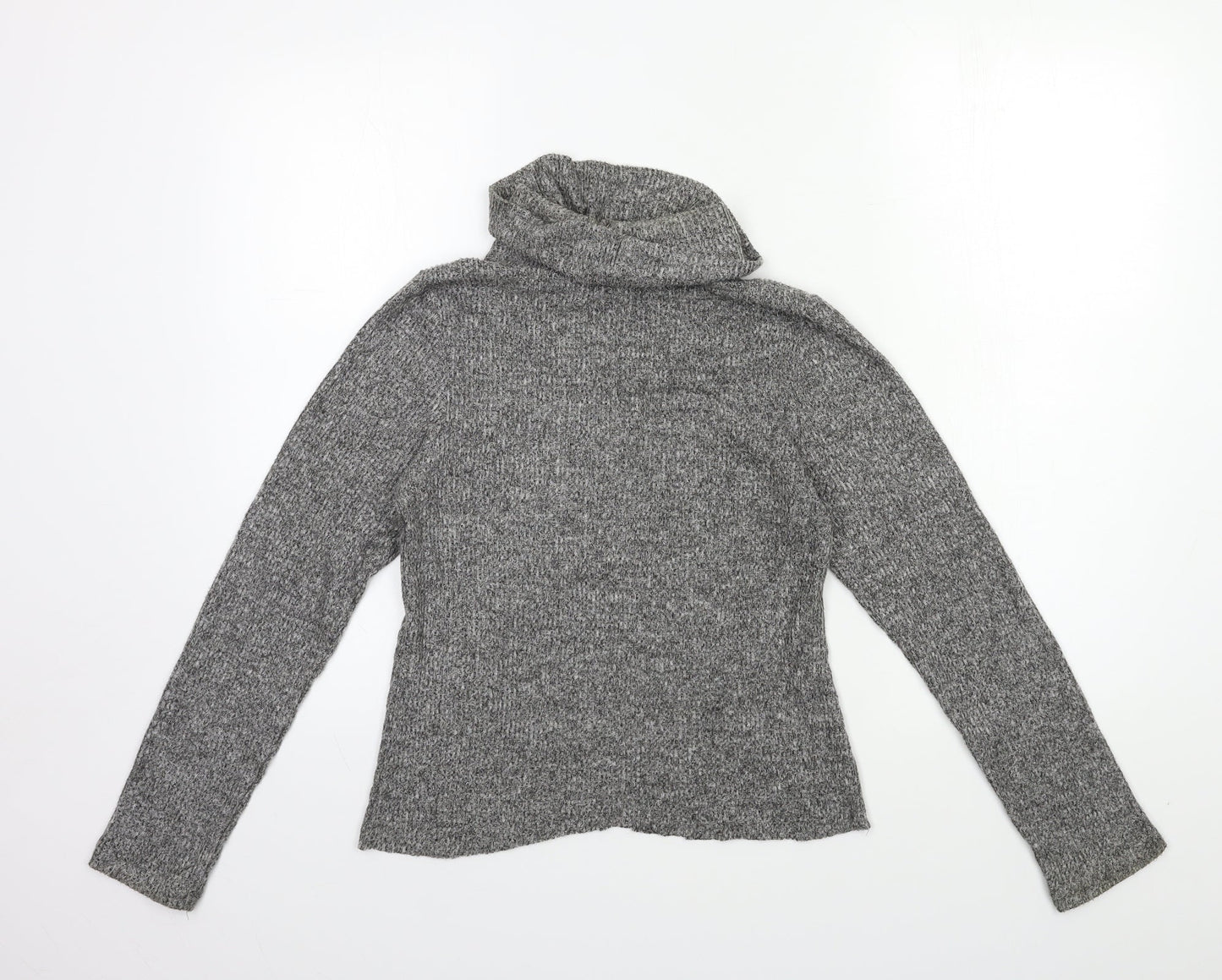 Ambiance Womens Grey  Knit Pullover Jumper Size M
