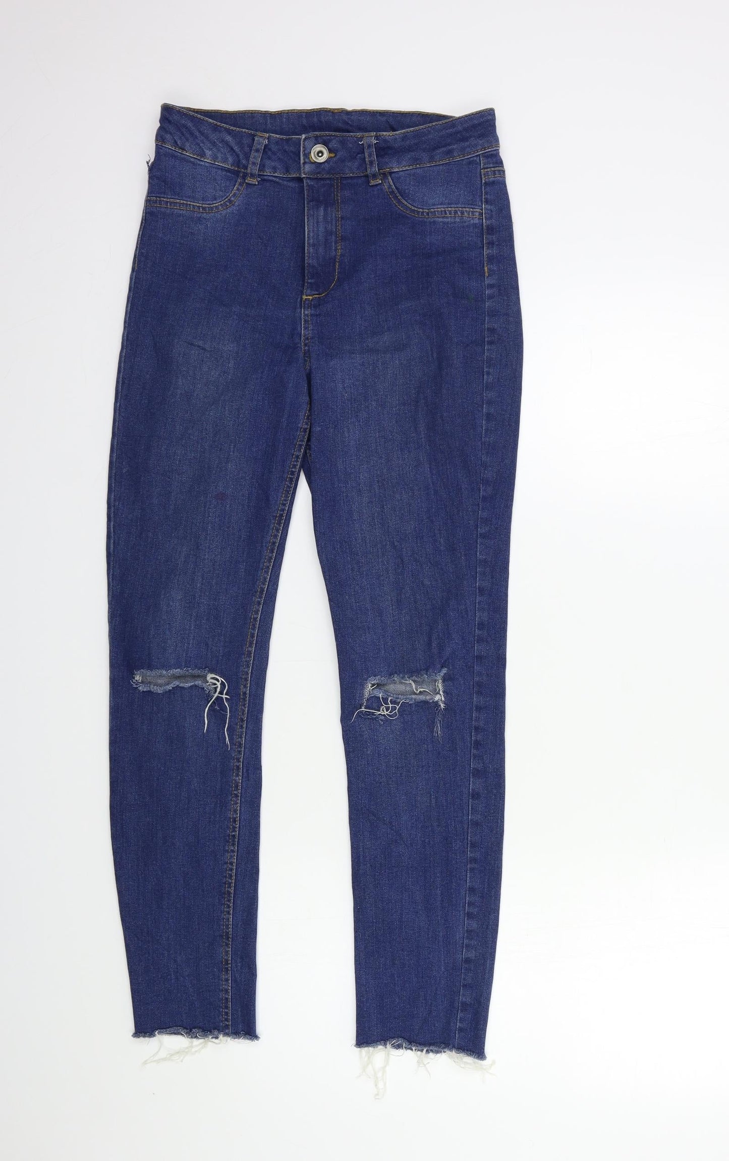 Preworn Womens Blue  Denim Skinny Jeans Size 26 in L28 in