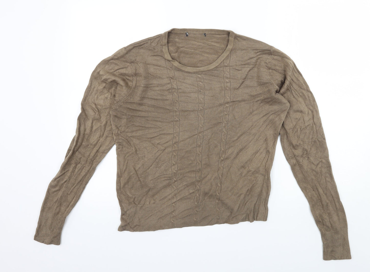 Preworn Womens Brown  Knit Pullover Jumper Size L