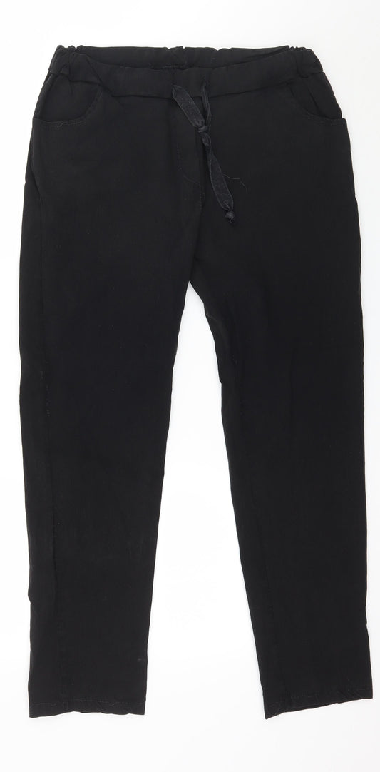 Preworb Womens Black   Trousers  Size 36 in L20 in