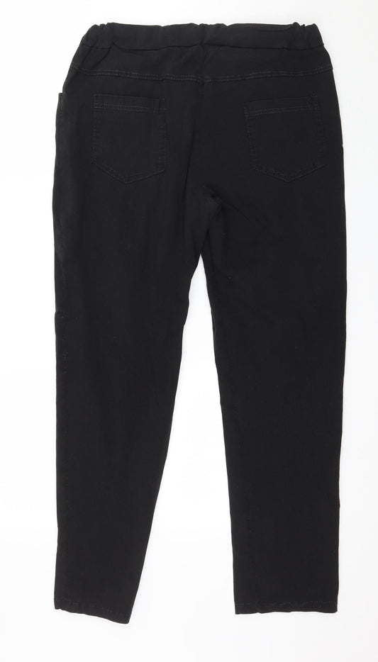 Preworb Womens Black   Trousers  Size 36 in L20 in