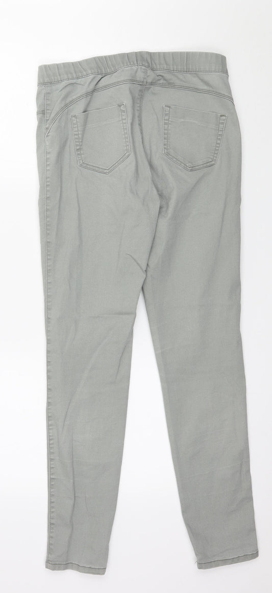 Denim & Co. Womens Grey  Denim Jegging Jeans Size 10 L28 in