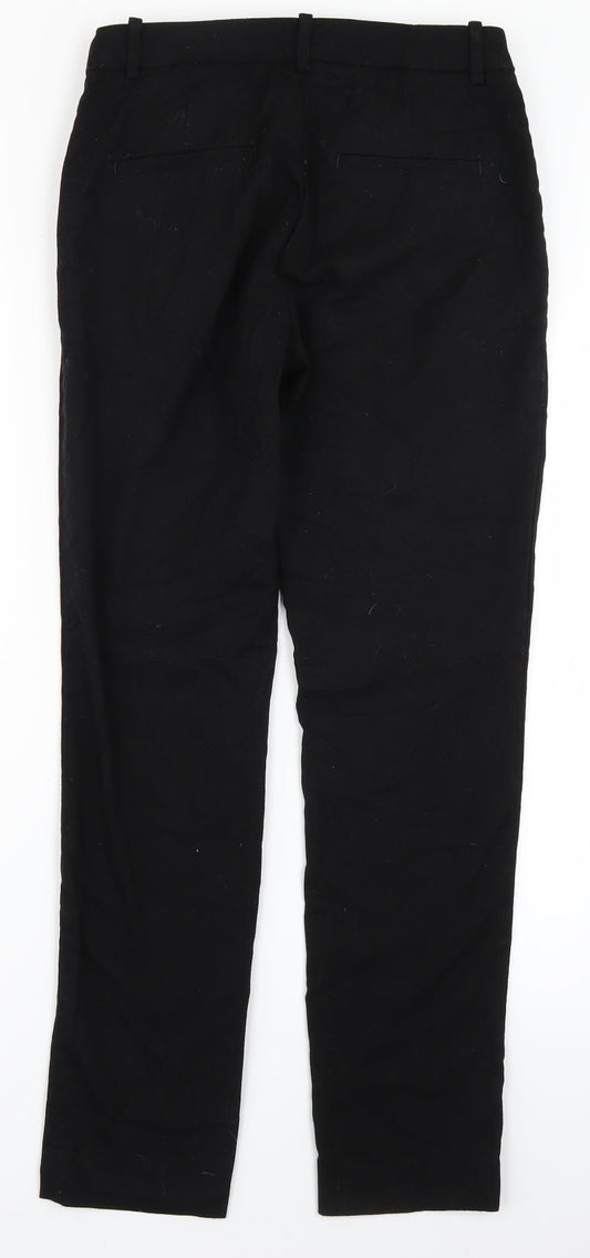 H&M Womens Black   Trousers  Size 8 L26 in