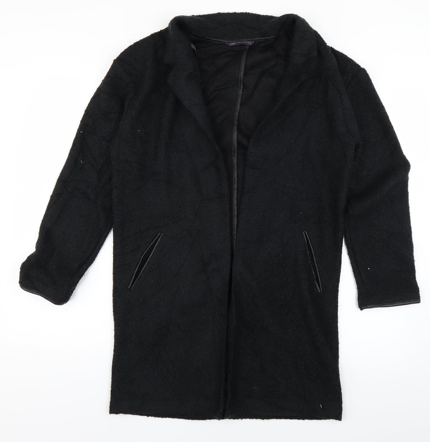 M&S Womens Black   Cardigan Jumper Size 8