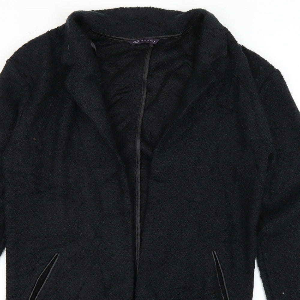 M&S Womens Black   Cardigan Jumper Size 8