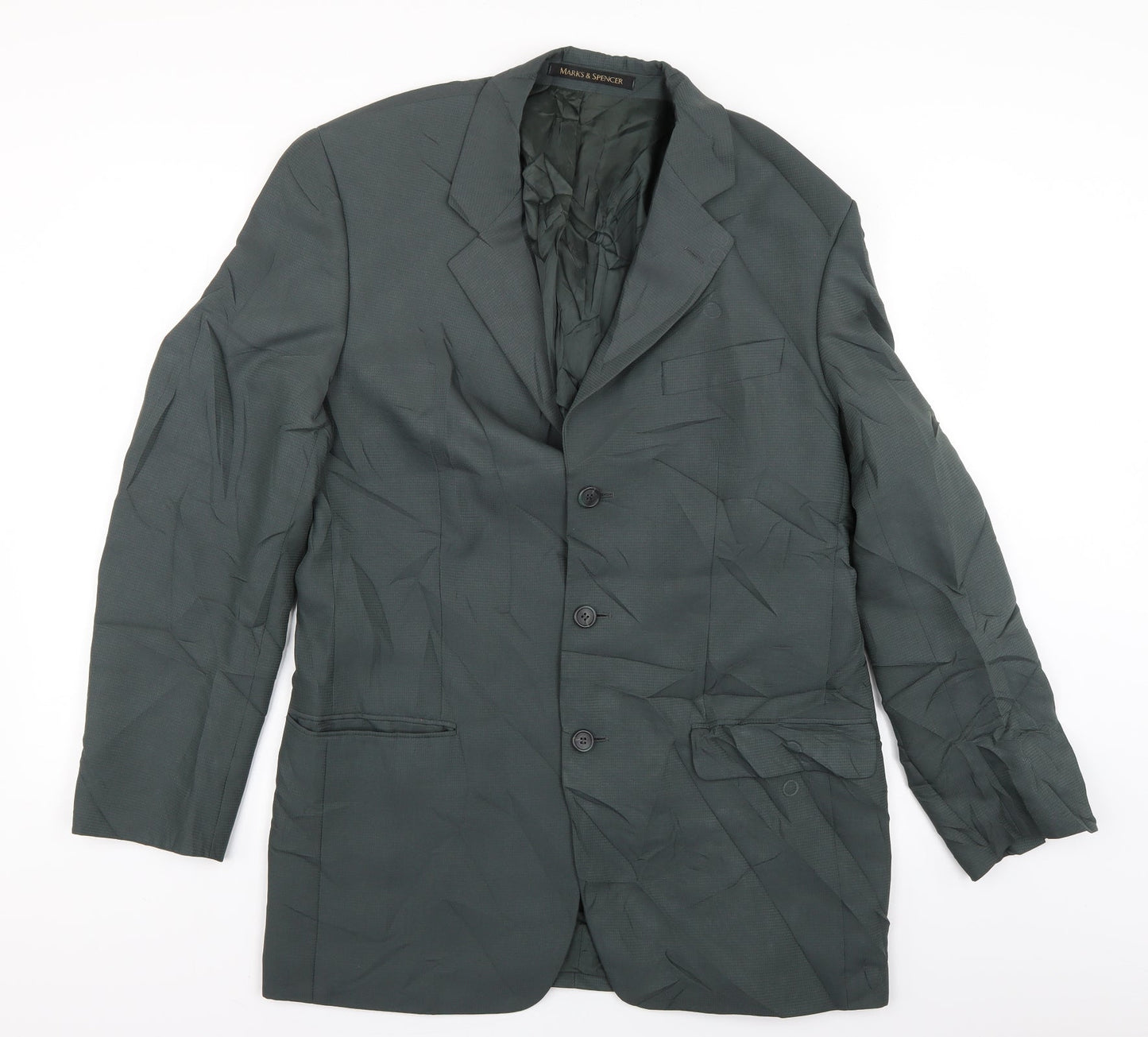 St Michael Mens Green   Jacket Blazer Size 40