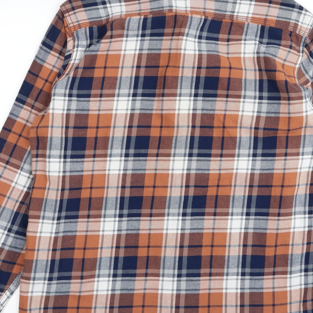 Easy Mens Multicoloured Check   Button-Up Size M