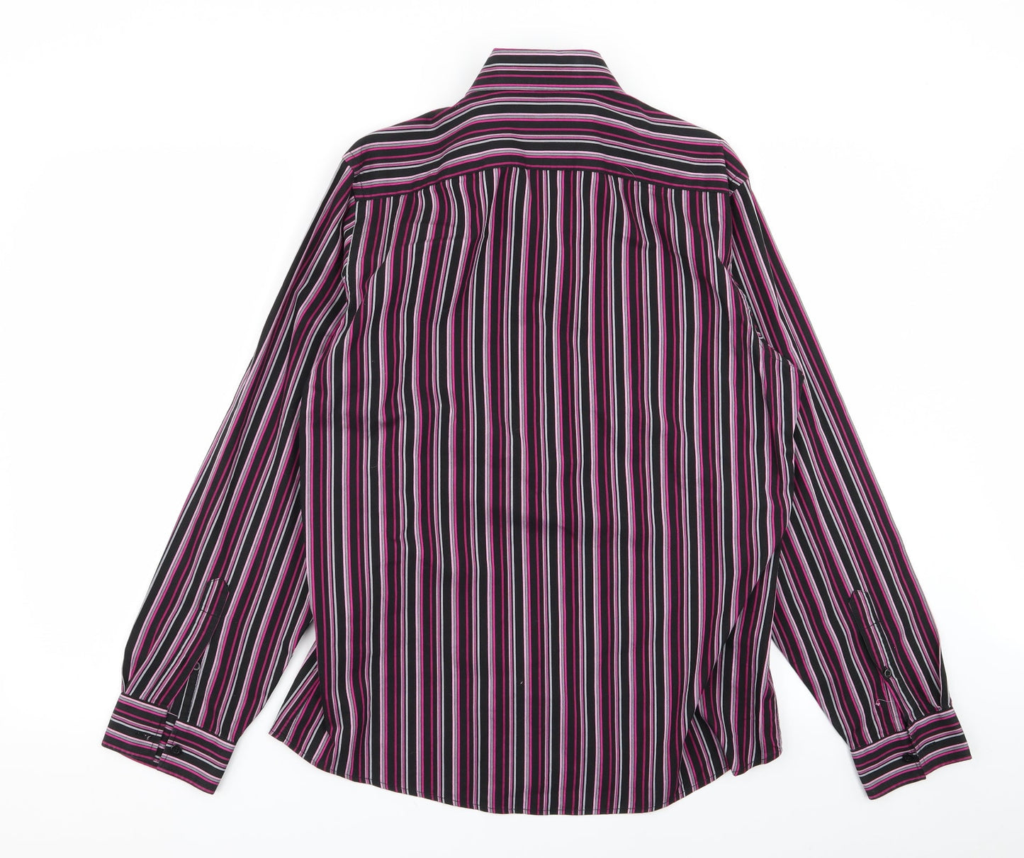 jack reid Mens Multicoloured Striped   Button-Up Size M
