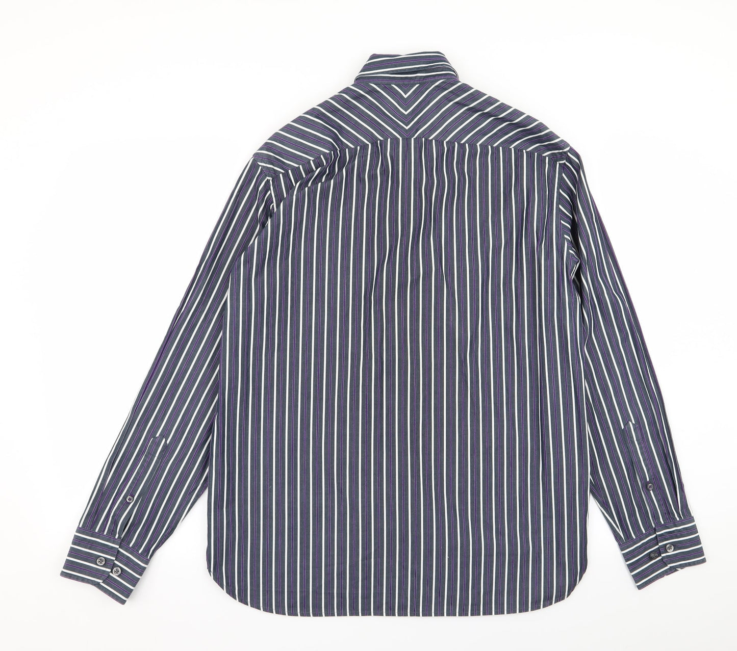 Blue Harbour Mens Multicoloured Striped   Button-Up Size M