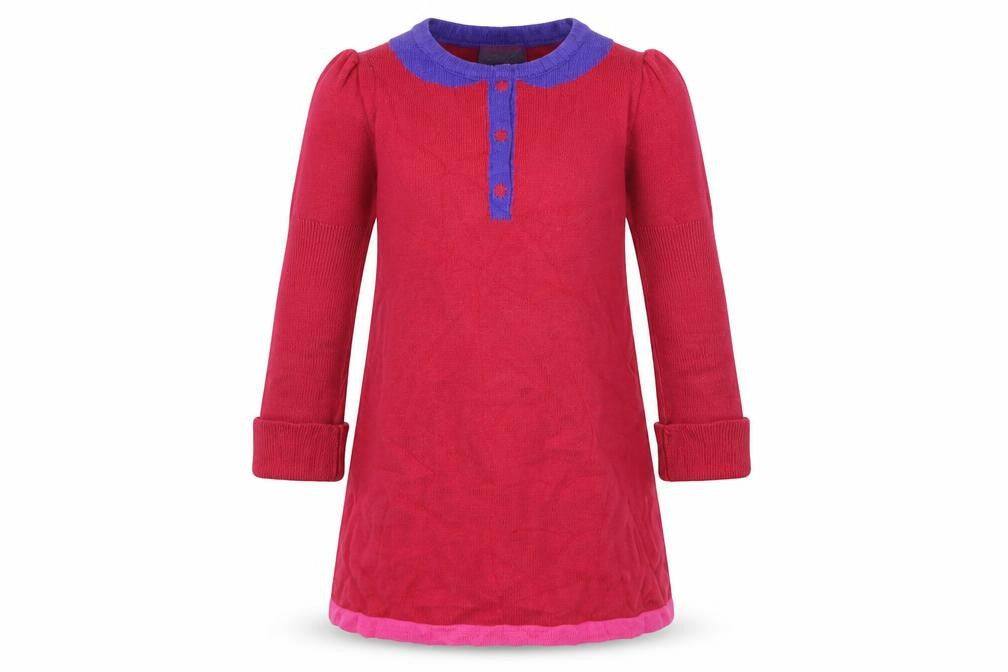 Shrinking Violet Girls Red   Jumper Dress  Size 3 Years
