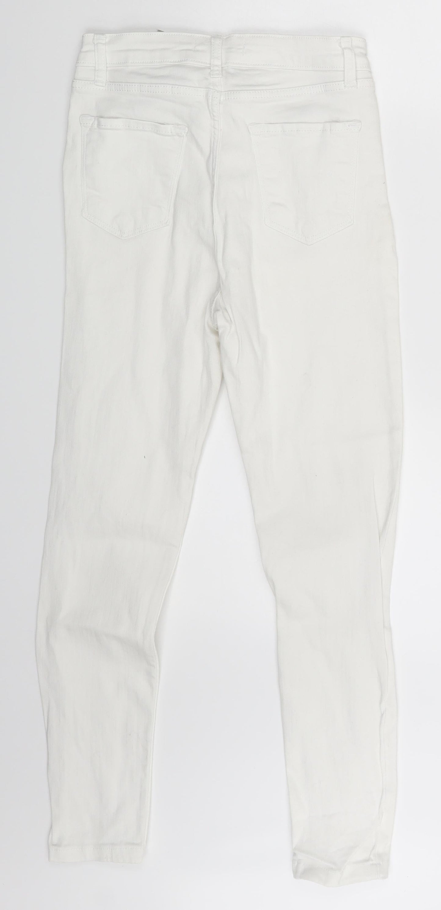 Forgina Womens White  Denim Skinny Jeans One Size