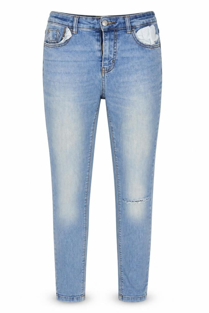 Denim Co. Womens Blue  Denim Skinny Jeans Size 10 L29 in