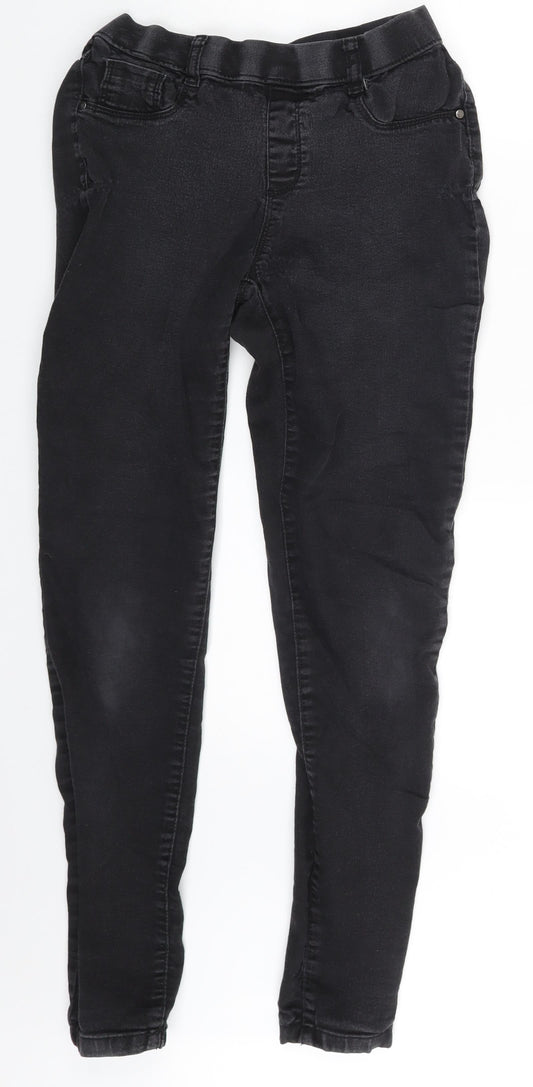 Eden Womens Grey  Denim Jegging Leggings Size 10 L26 in