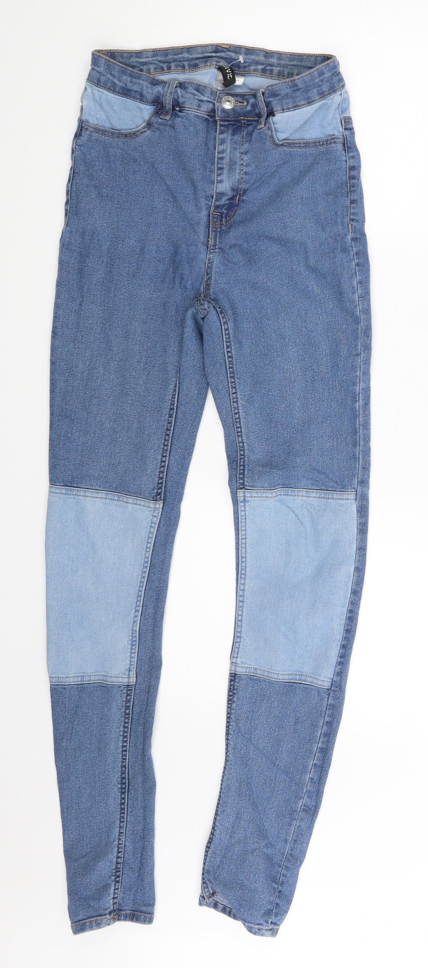 Divided Womens Blue  Denim Skinny Jeans Size 6 L27 in