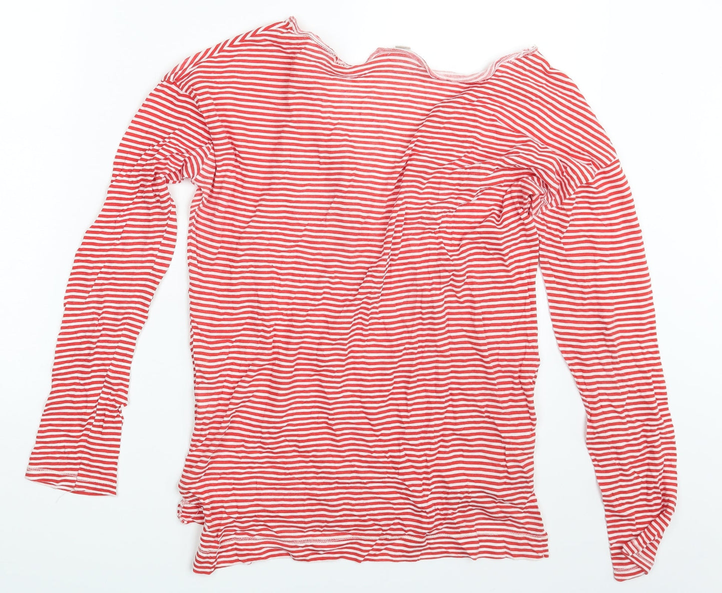 Trafaluc Womens Multicoloured Striped  Basic T-Shirt Size M