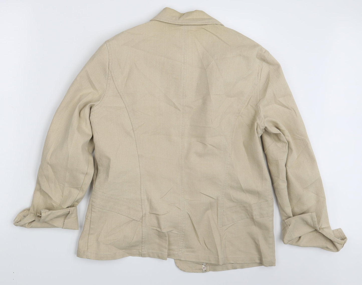 Bcasual Womens Beige   Jacket Blazer Size 12