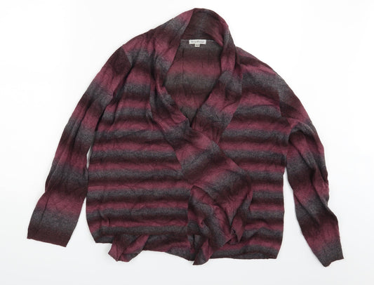 Nina Murati Womens Multicoloured Striped  Cardigan Jumper Size L