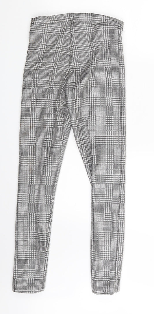 Topshop Womens Grey Geometric  Jegging Leggings Size 6 L25 in
