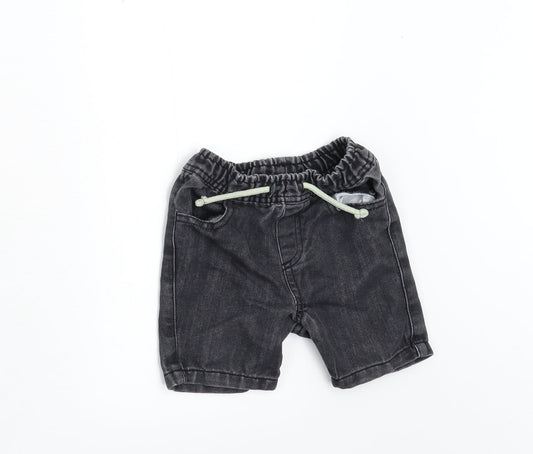 Primark Boys Black  Denim Cropped Jeans Size 12-18 Months