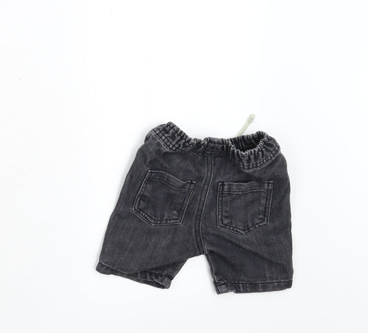 Primark Boys Black  Denim Cropped Jeans Size 12-18 Months