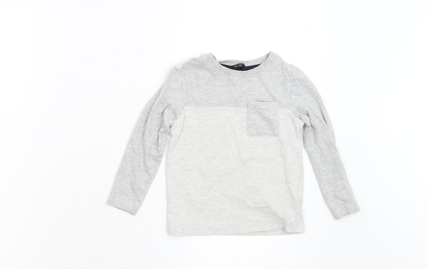 George Boys Grey   Basic T-Shirt Size 2-3 Years