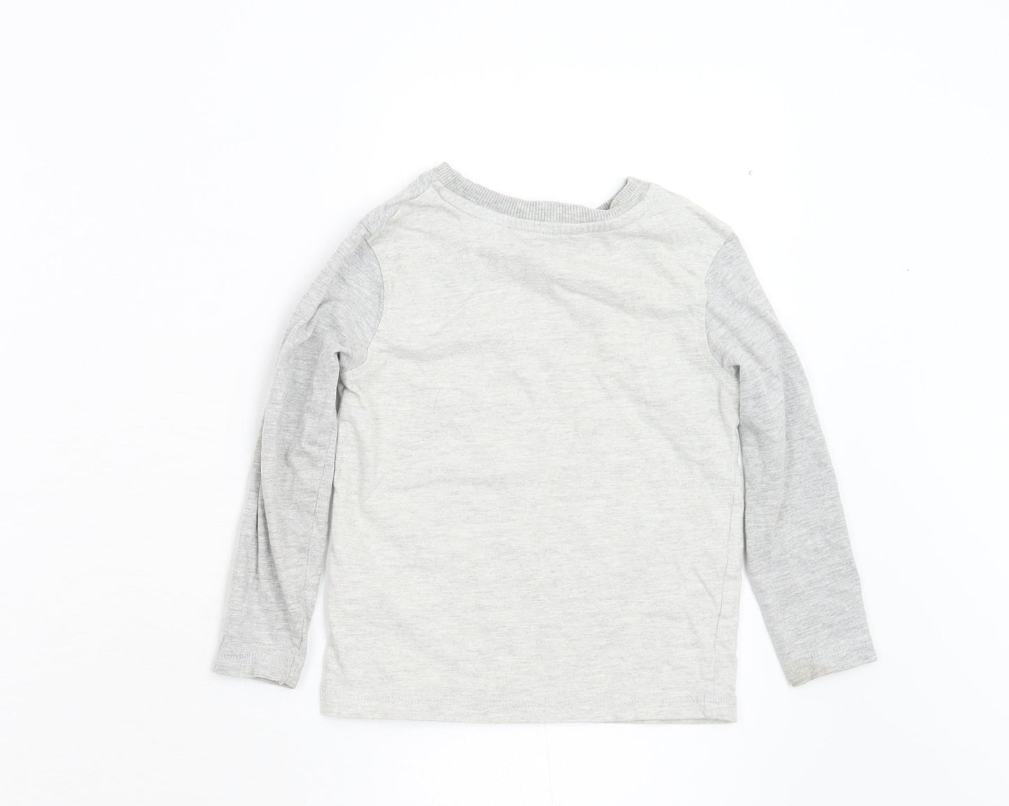 George Boys Grey   Basic T-Shirt Size 2-3 Years