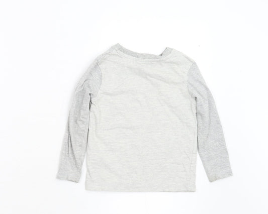 George Boys Grey   Basic T-Shirt Size 2-3 Years