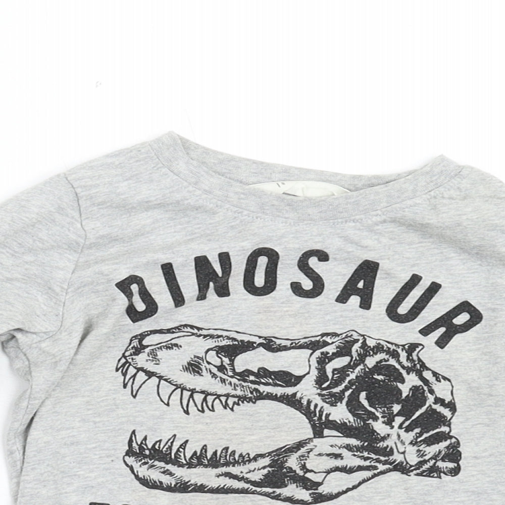 H&M Boys Grey   Basic T-Shirt Size 2 Years