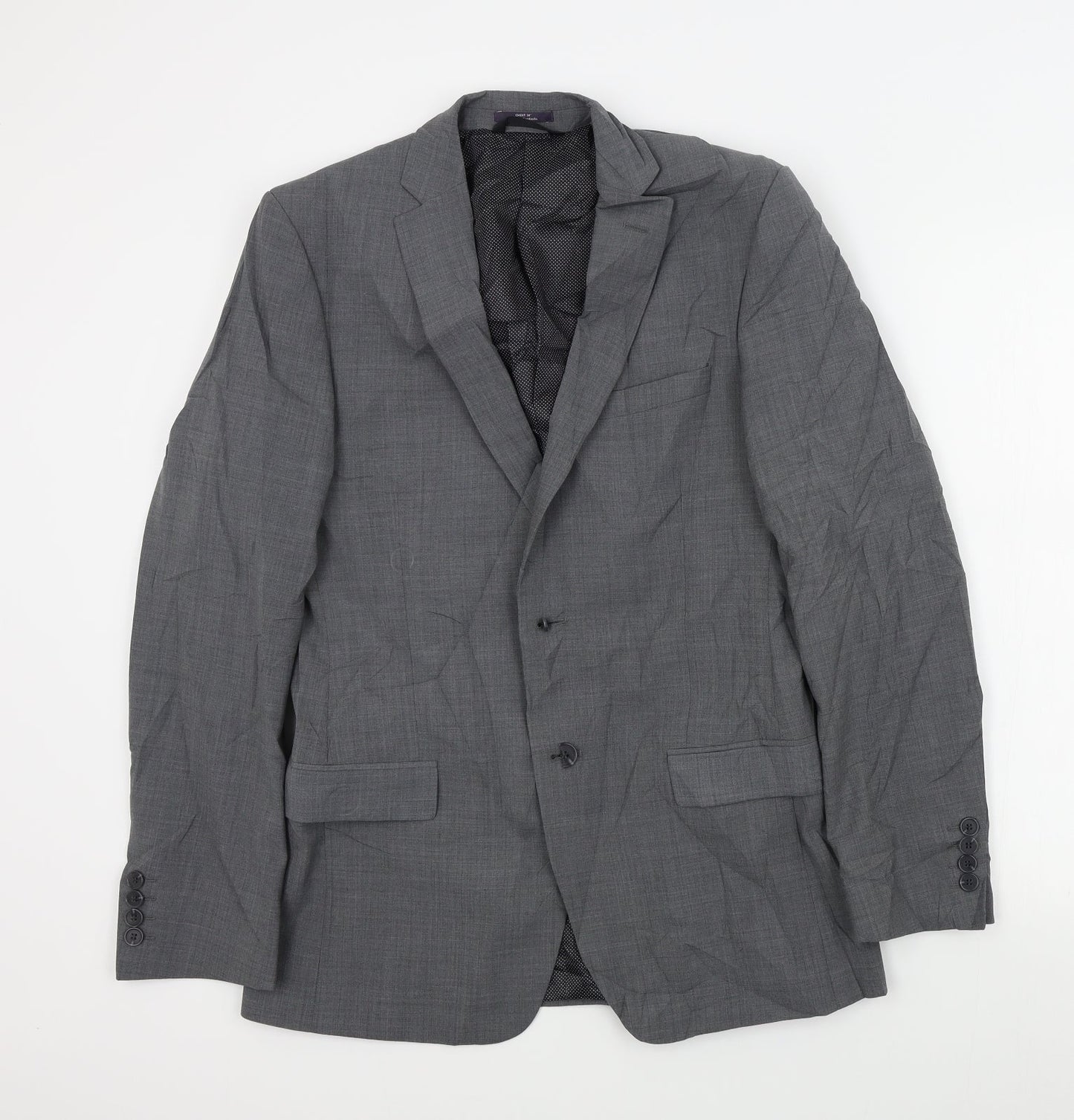 M&S Mens Grey   Jacket Suit Jacket Size 38