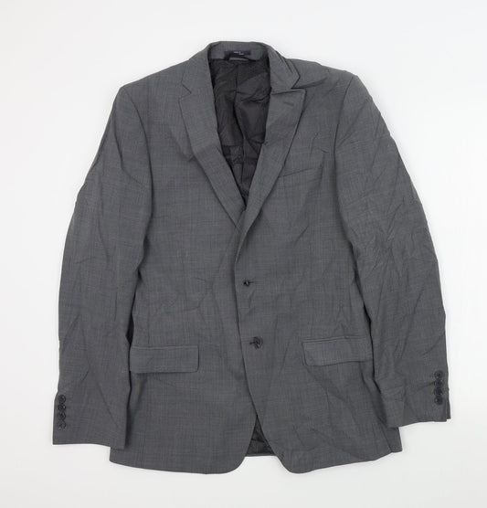 M&S Mens Grey   Jacket Suit Jacket Size 38