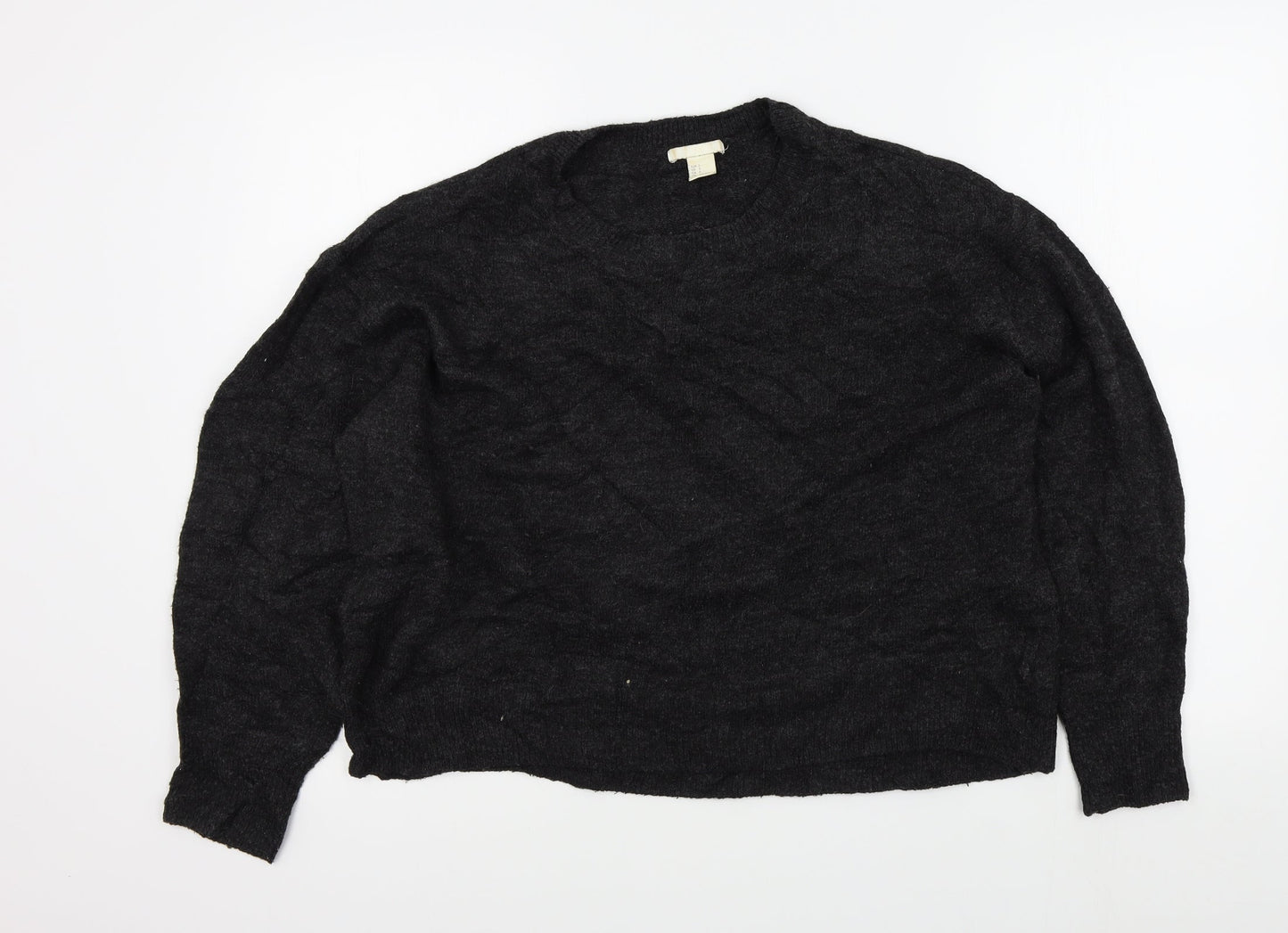H&M Womens Grey   Pullover Jumper Size S