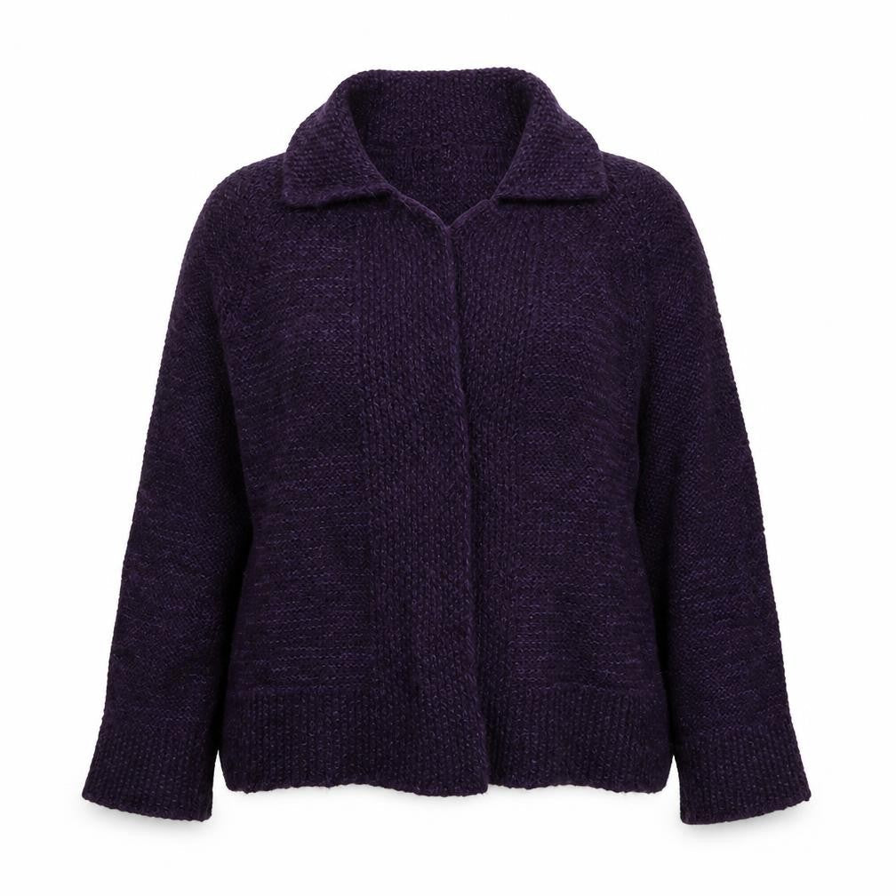 M&S Womens Purple   Cardigan Jumper Size M