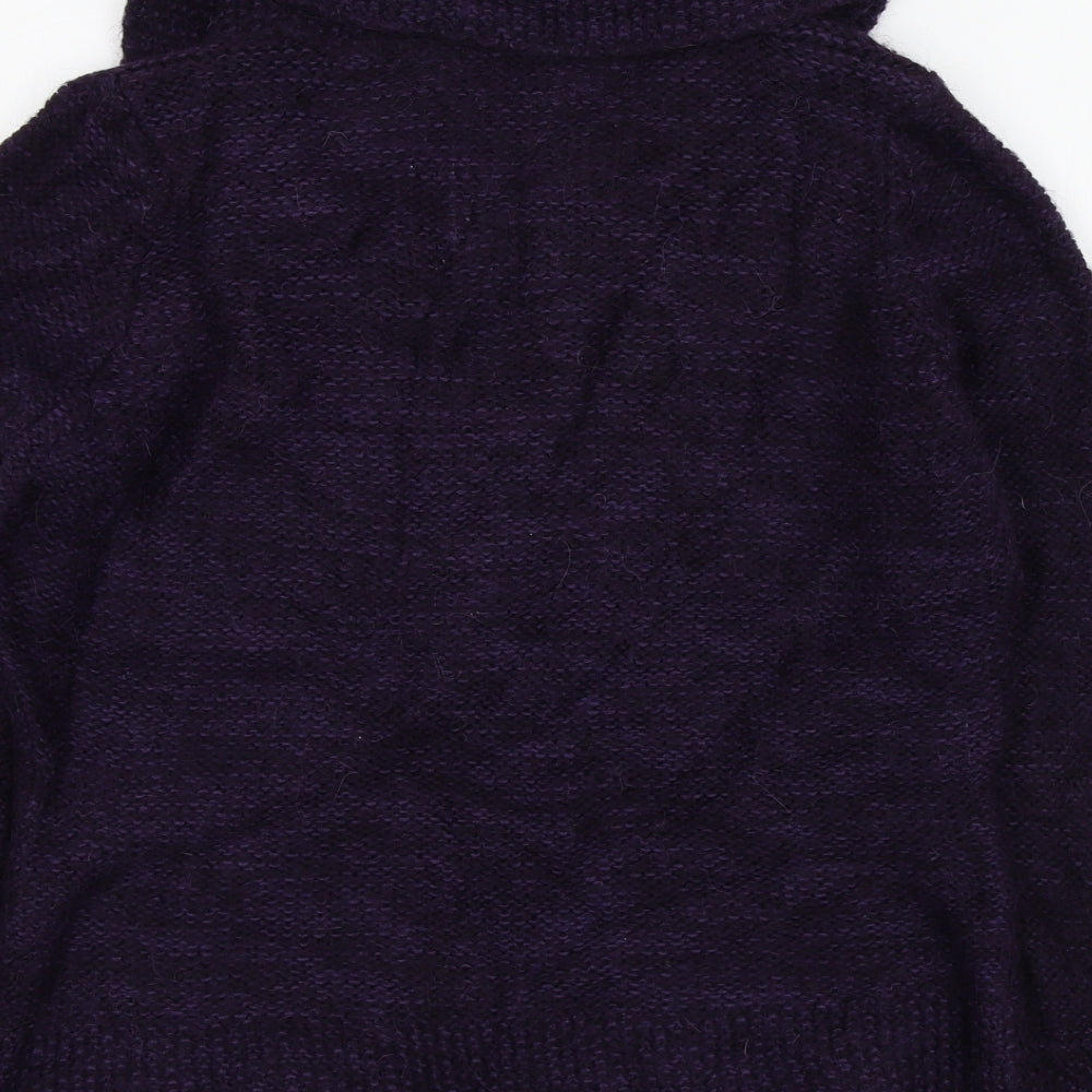 M&S Womens Purple   Cardigan Jumper Size M