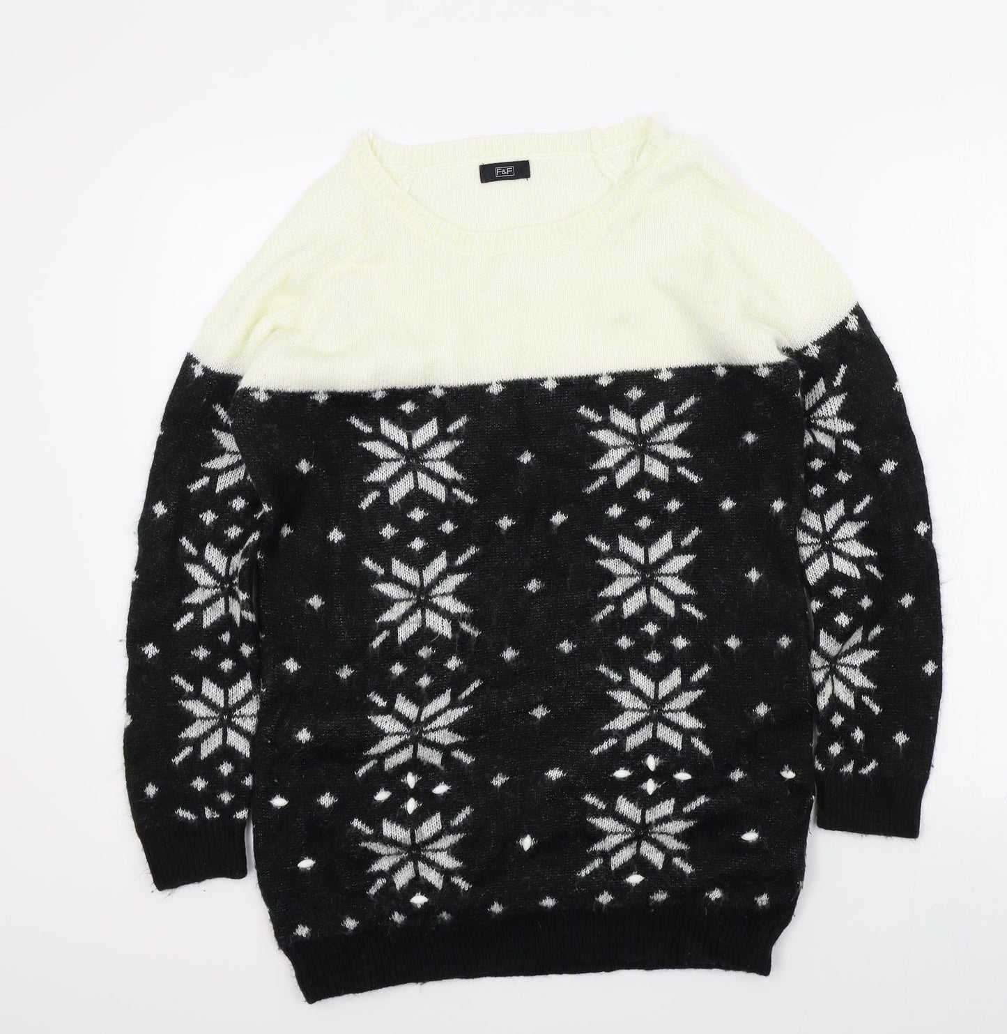 FAF Womens Black   Pullover Jumper Size 12