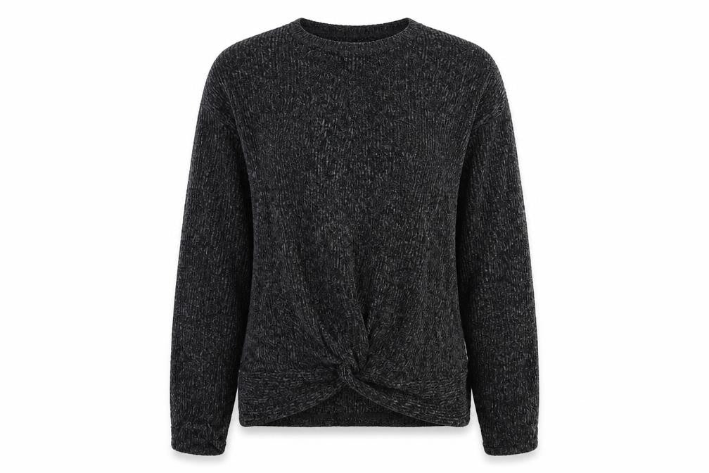 Zara Girls Black Colourblock  Pullover Jumper Size 10 Years